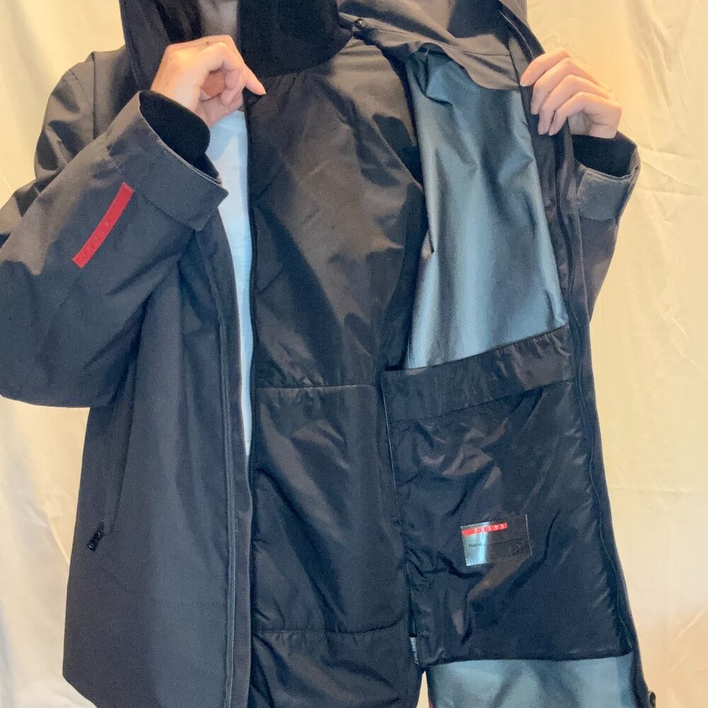 PRADA VINTAGE MENS NWOT TECHNICAL GORE TEX PADDED JACKET 2-For-1 EXCELLENT Y2K